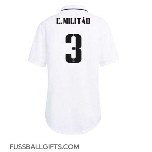 Real Madrid Eder Militao #3 Fußballbekleidung Heimtrikot Damen 2022-23 Kurzarm